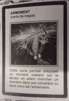 Carte Yu-Gi-Oh! 5 D's armement Carte Yu-Gi-Oh! 5 D's armement