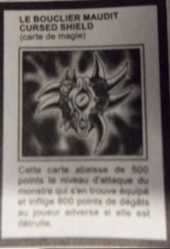 Carte Yu-Gi-Oh! 5 D's cursed shield Carte Yu-Gi-Oh! 5 D's cursed shield
