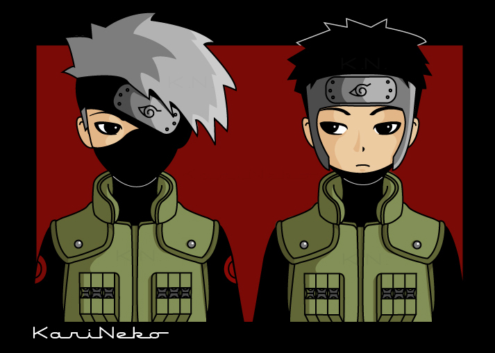 kakashi_and_yamato_by_karineko