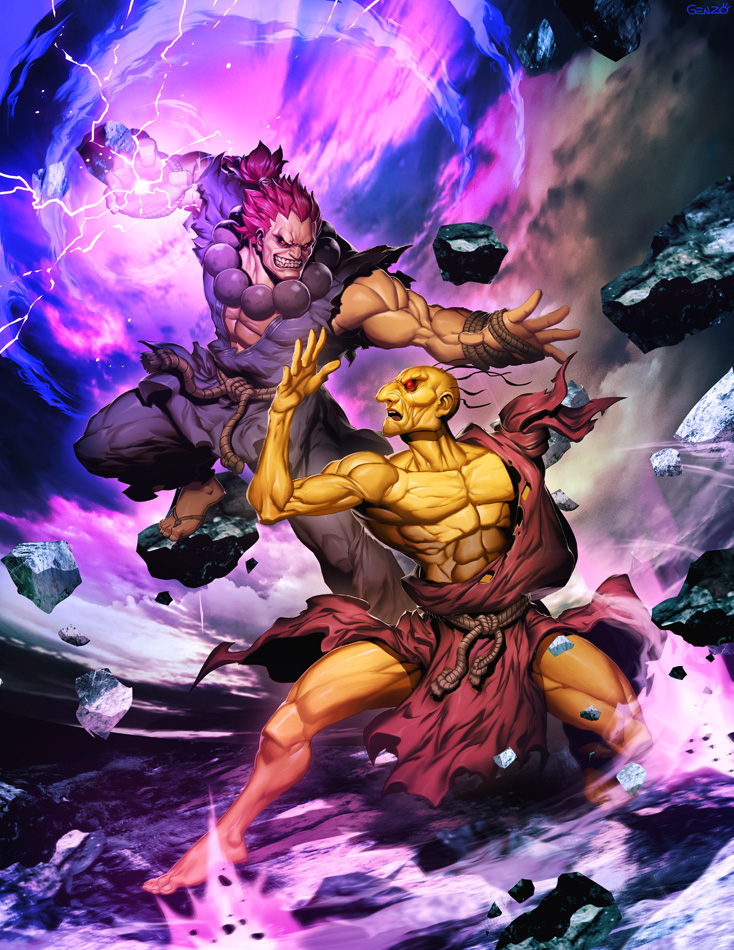 street_fighter_unlimited_5_cover___oro_vs_akuma_by_genzoman-d9twb13