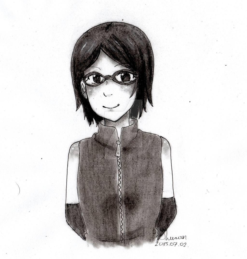 uchiha_sarada_fan_art__by_kawaragi_shuran-d8zowvk
