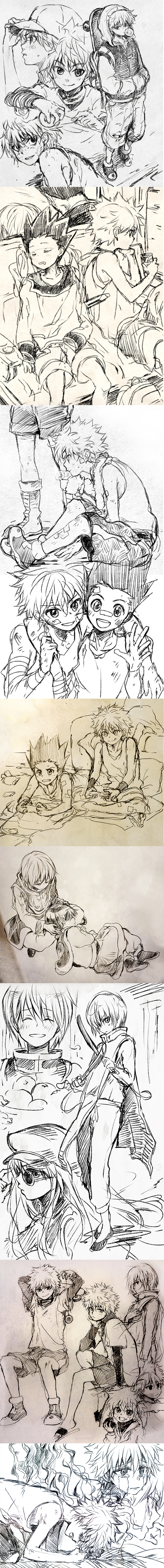 hxh_sketches_by_nuriko_kun-d7dqqtu