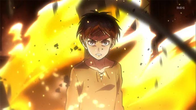 Shingeki-no-Kyojin-Eren-Jaeger-kid-flames