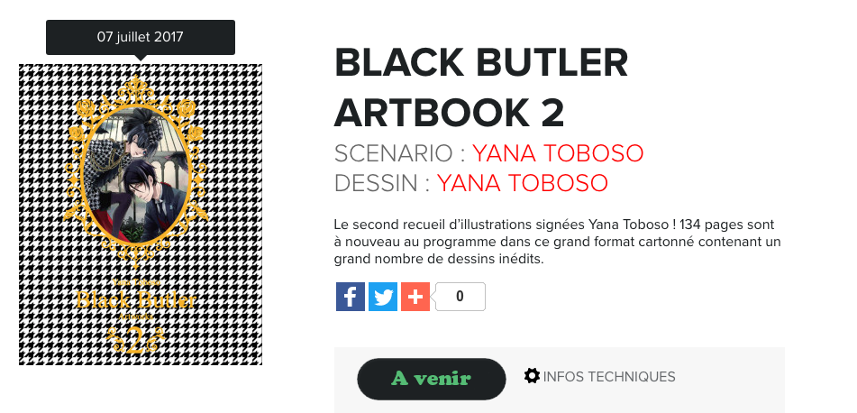 Artbook Black Butler