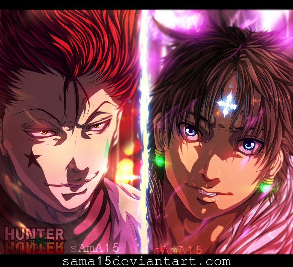 manga_hunter_x_hunter_351___hisoka_vs_chrollo_by_sama15-da0qxpi