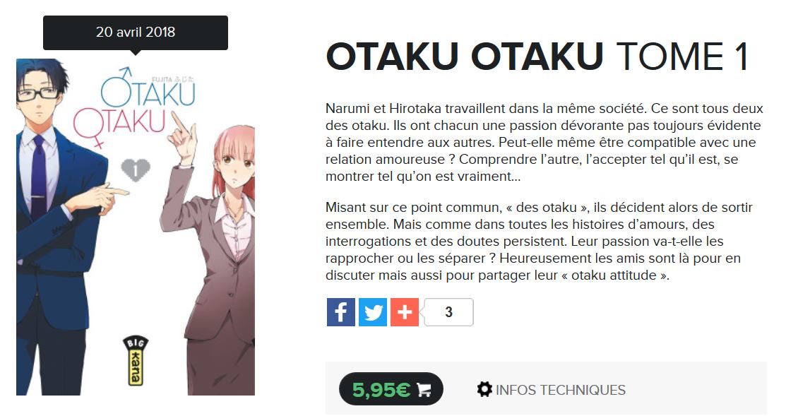 manga otaku tome 1 blog kana