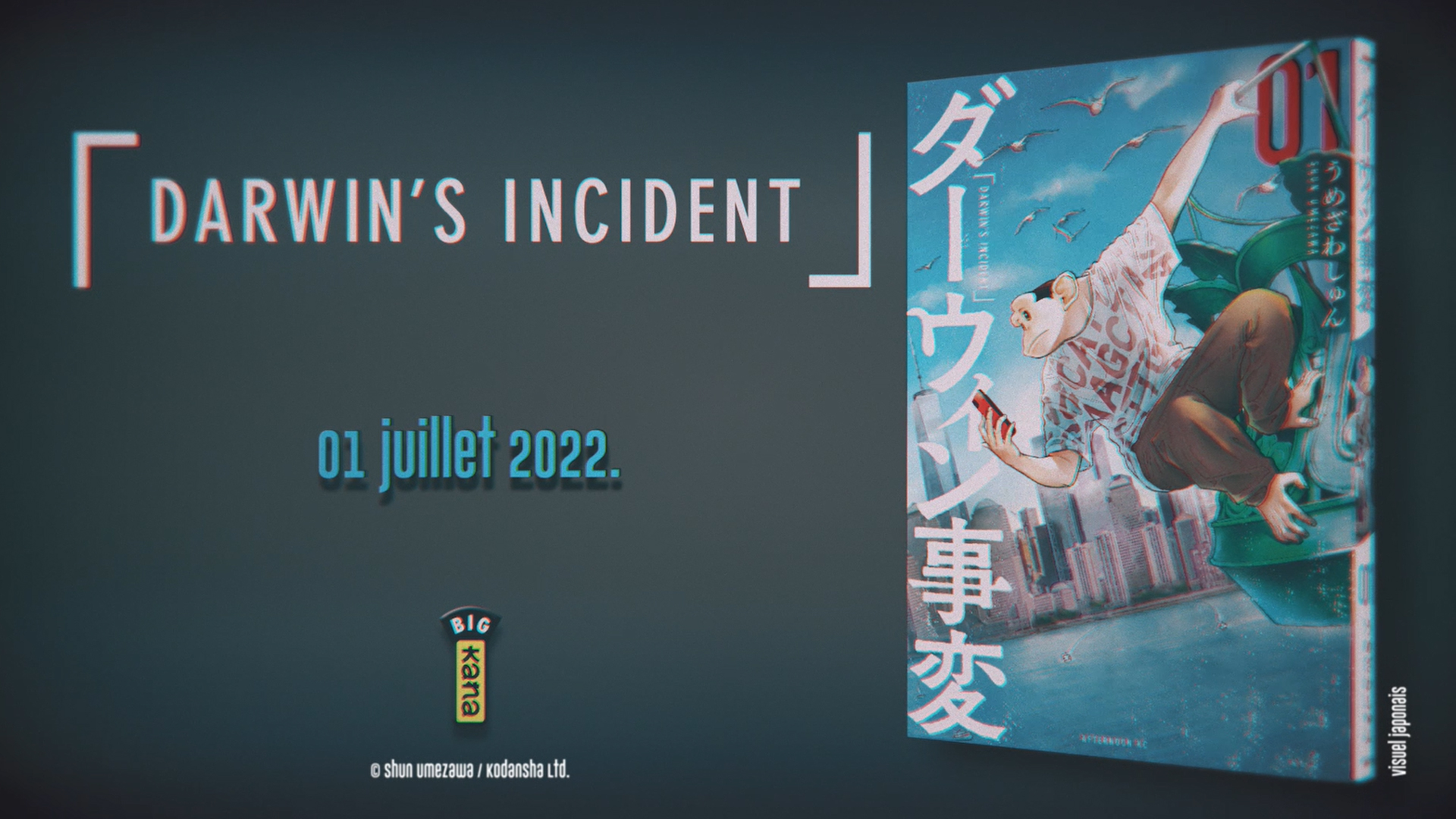 Annonce seinen : Darwin’s incident arrive chez kana ! kana.fr, le site