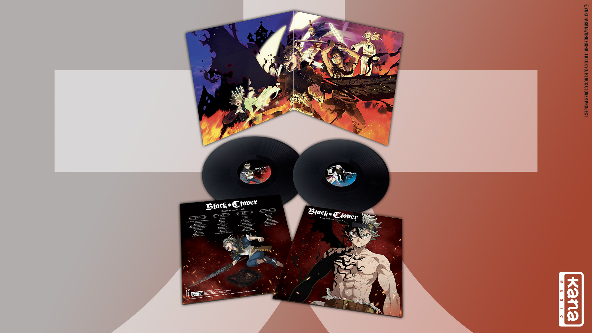 Annonce Vinyle Black Clover Original Soundtrack Kana