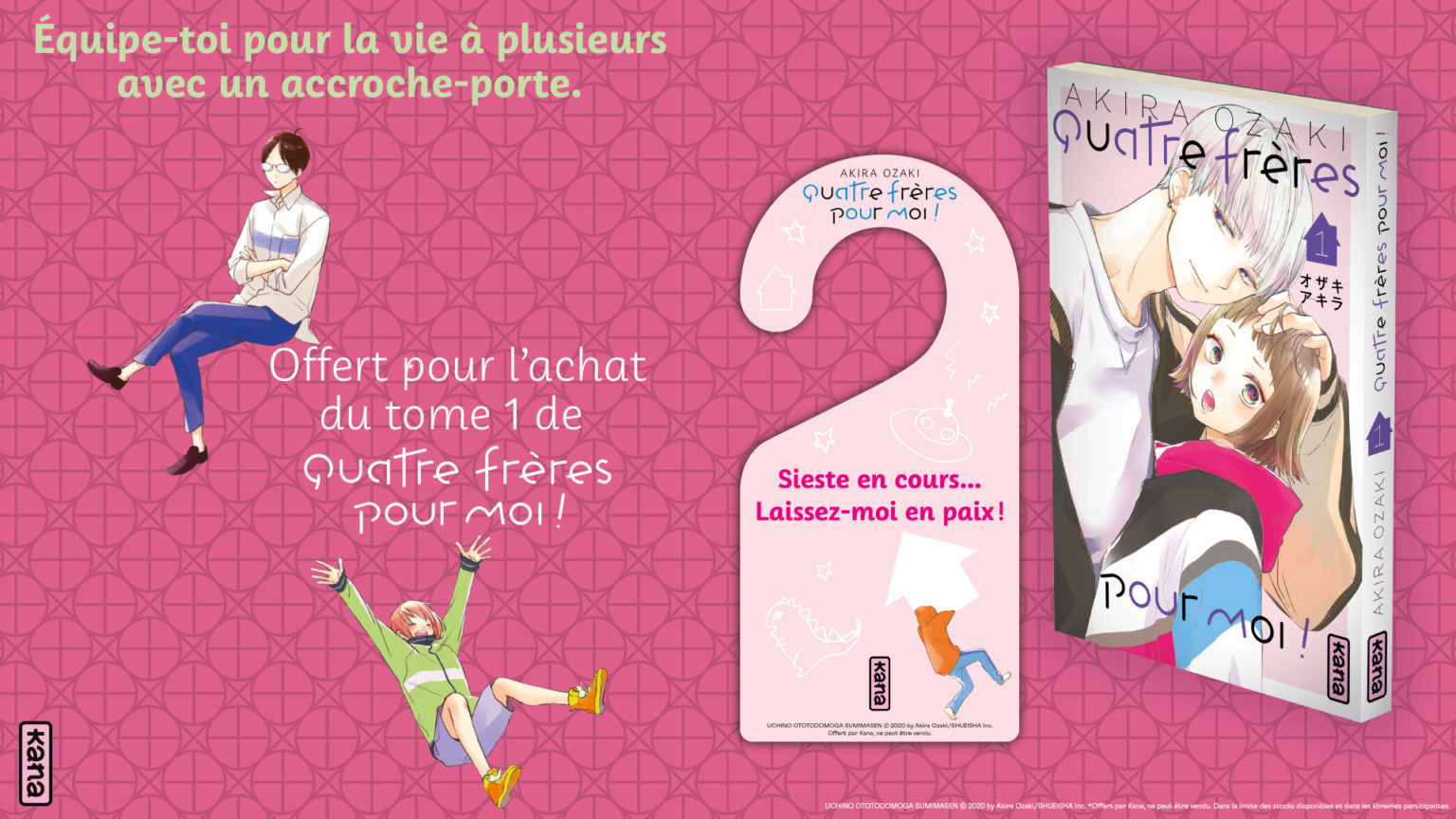 Goodies : un accroche-porte offert pour l’achat d’un tome de Quatre