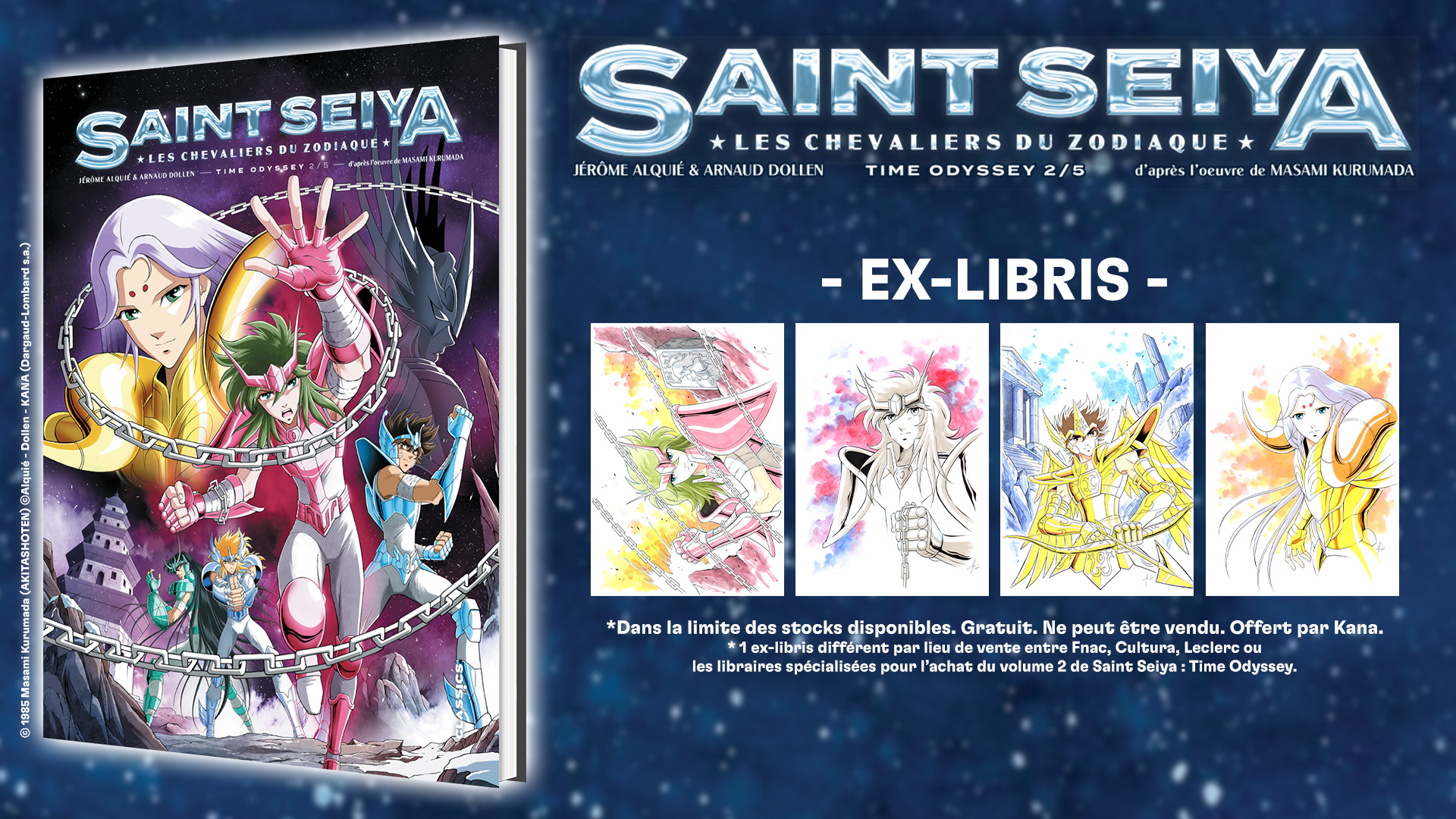 EX-LIBRIS SAINT SEIYA : LES CHEVALIERS DU ZODIAQUE – TIME ODYSSEY T2