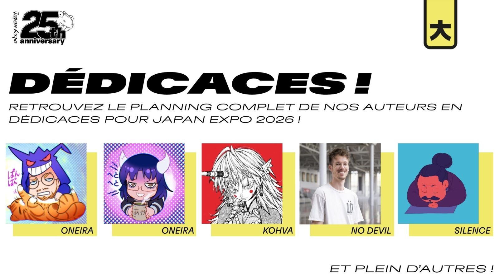 Dédicaces JE 26